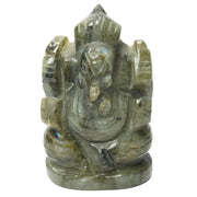 Labradorite Ganesha Idol: Enhances Inner Worth Love Rocks Idol